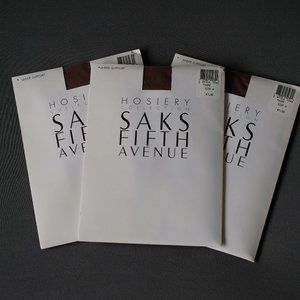 Set of 3 Saks Fifth Avenue Pantyhose/ Sheer tights